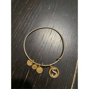 Alex and Ani S charm bangle bracelet expandable